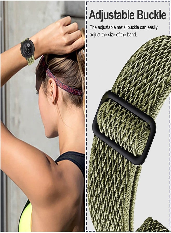 سوار ساعة Olytop لساعات Garmin Instinct 1/2/3 مقاس 45 مم، سوار معصم بديل خفيف الوزن للغاية من النايلون المرن الناعم مقاس 22 مم للرجال والنساء لساعات Garmin Instinct Solar/Tactical/Esports/Tide/Surf، عبوة من 3 قطع - Image 4