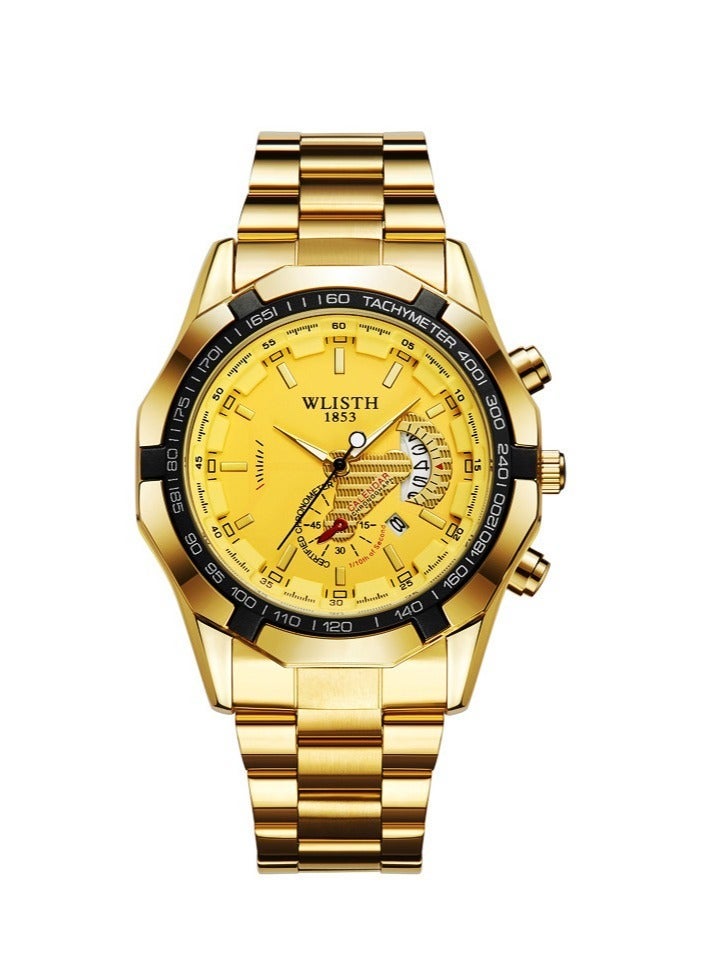 Men's Business Fashion Three-Dimensional Luminous Waterproof Quartz Watch