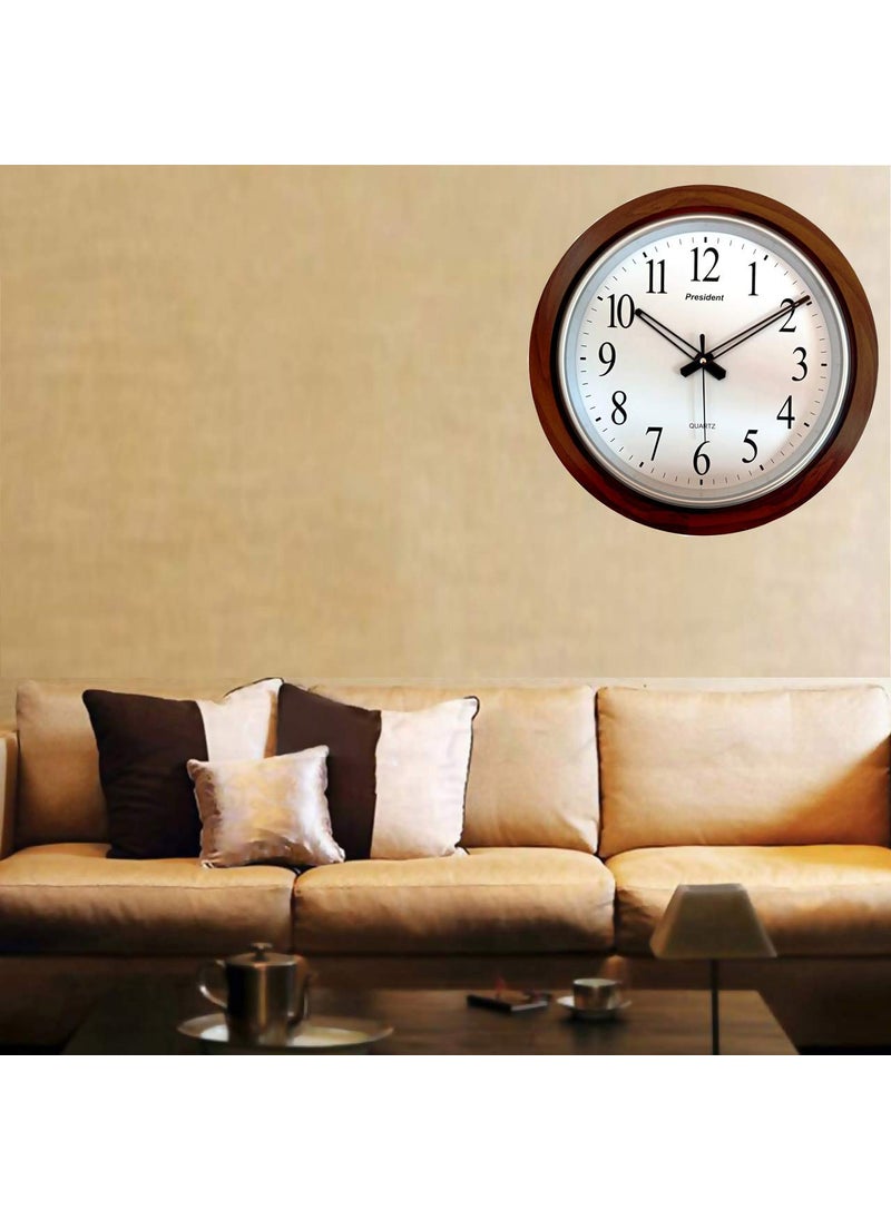 KEDAR KEDAR President Quartz Official Designer with Sweep Silent Movement Big Size Wall Clock for Home Hall Office Colour White Made in India  - Image 4
