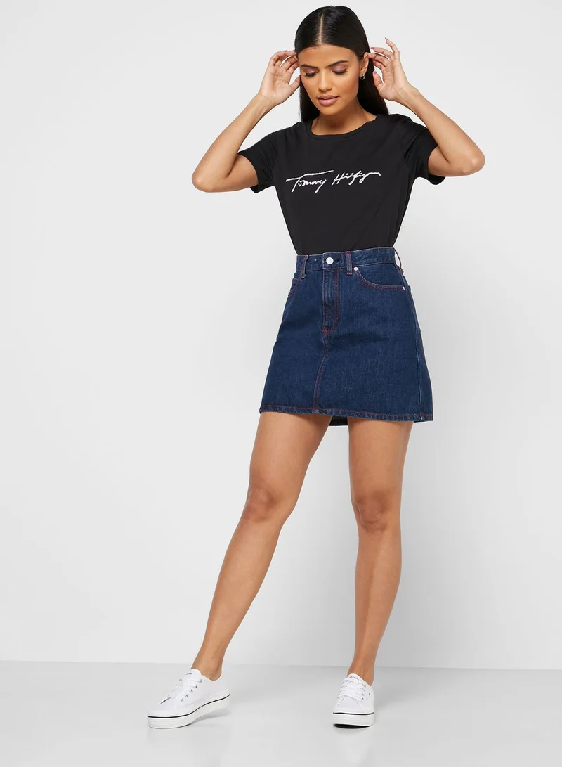 TOMMY HILFIGER Crew Neck Logo T-Shirt