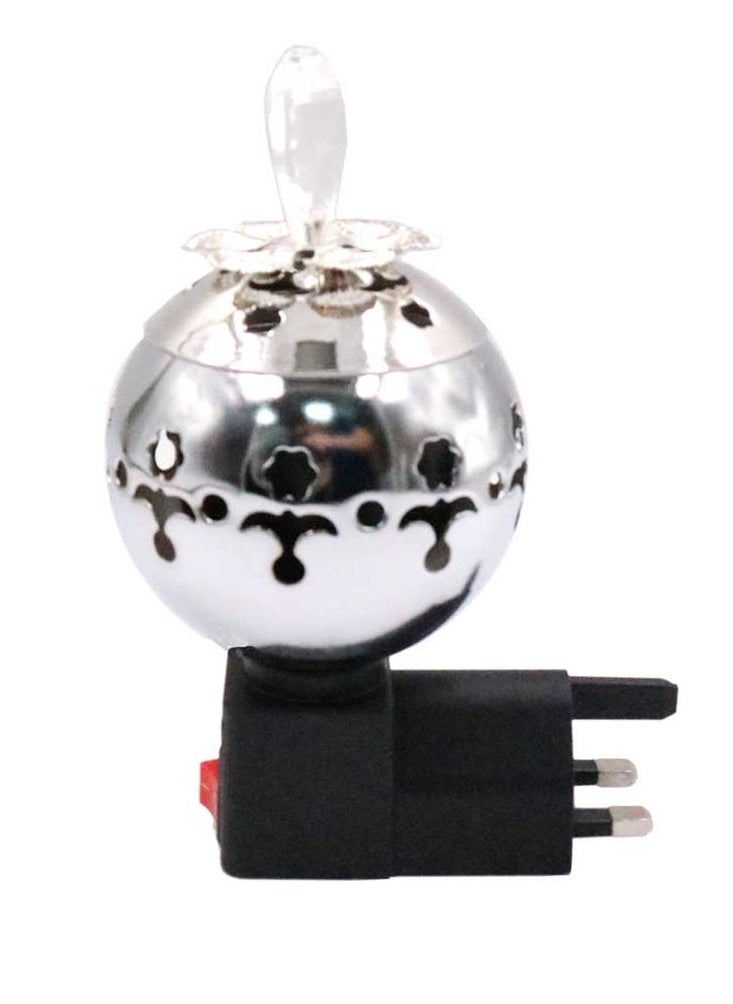 Bakhoor BoSidin - Oud Bakhoor Incense Burner Electric Mabkhara Silver - Image 1