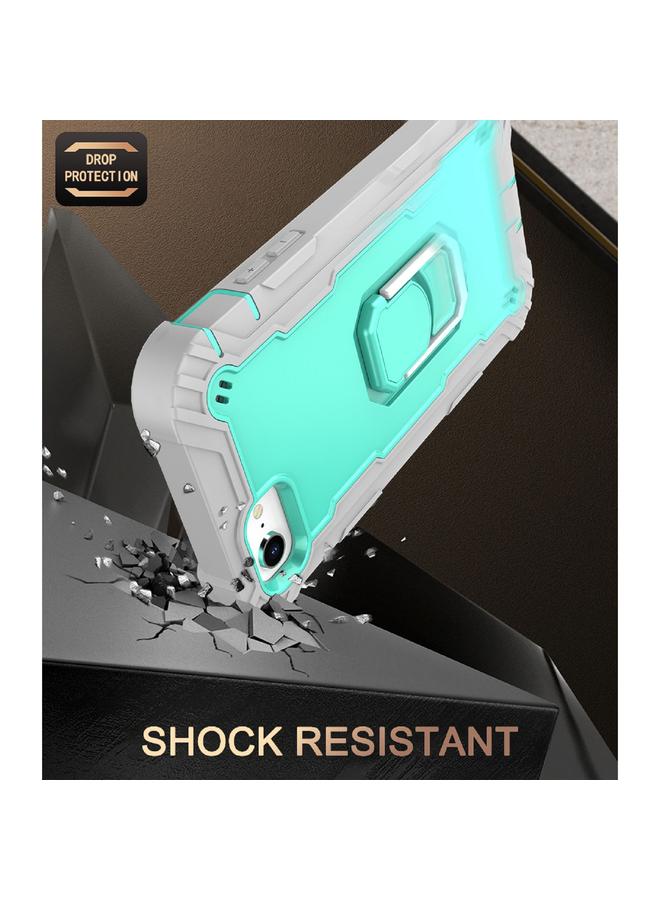 S-TOP Case For iPhone SE 2022 / SE 2020 / 8 / 7 PC + Rubber 3-layers Shockproof Protective Case with Rotating Holder - Image 5