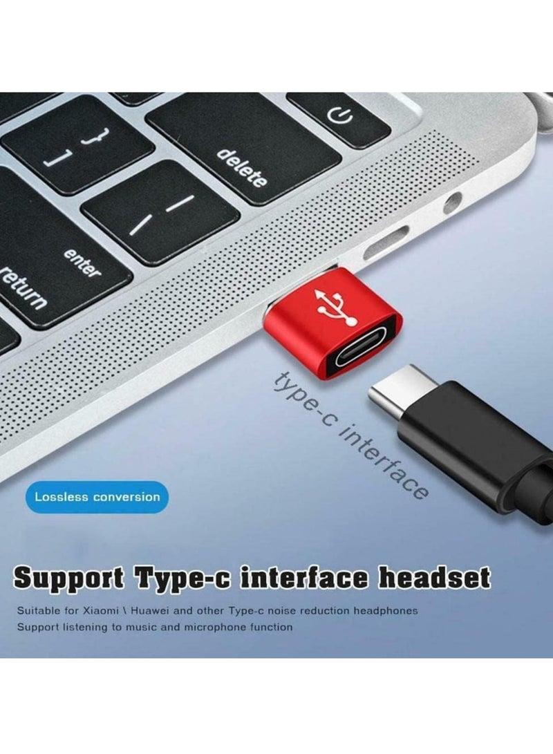 محول OTG USB-C إلى USB 3.0، للأجهزة المحمولة بمنفذ Type C للشحن ونقل البيانات، صغير وخفيف الوزن، سهل الحمل، محول شحن ونقل بيانات 5 جيجابت في الثانية - متعدد الالوان  - Image 2
