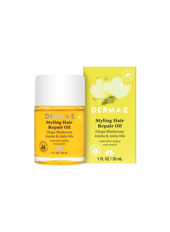 derma-e Styling Hair Repair Oil For Unisex 1 oz Oil - Image 1