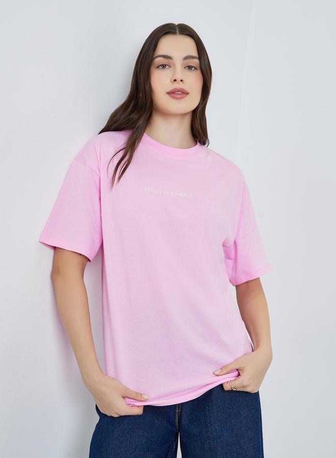 ستايلي تيشيرت قطن بطبعة جرافيك - Image 1