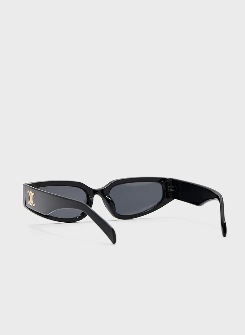 ELLA Angular Rectangular Len Sunglasses