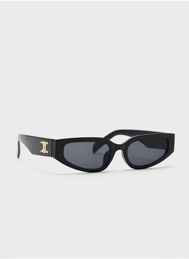 ايلا Angular Rectangular Len Sunglasses