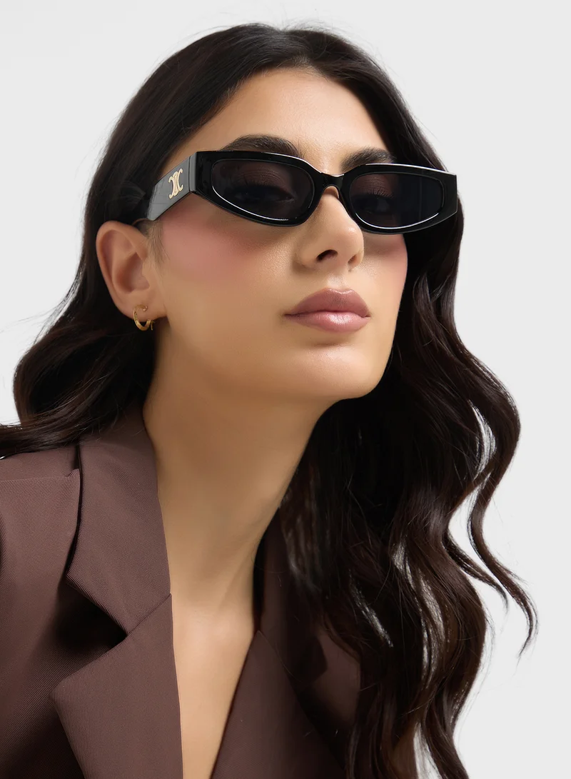 ELLA Angular Rectangular Len Sunglasses