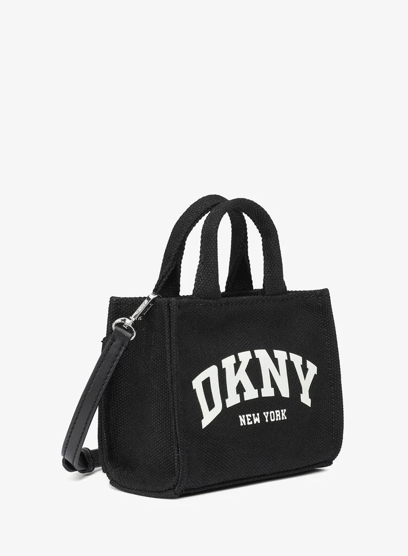 DKNY BLACK/SILVER Hadlee Mini Crossbody for Women | Best Price UAE