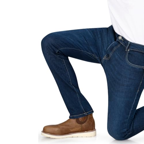 Raida UrbanR Motorcycle Riding Jeans | Armalith® Single-Layer Denim | World's Strongest Jeans | CE Level 2 Armors | Ultra Abrasion Resistant Comfort (in, Numeric, 30, Indigo RAW) - Image 4