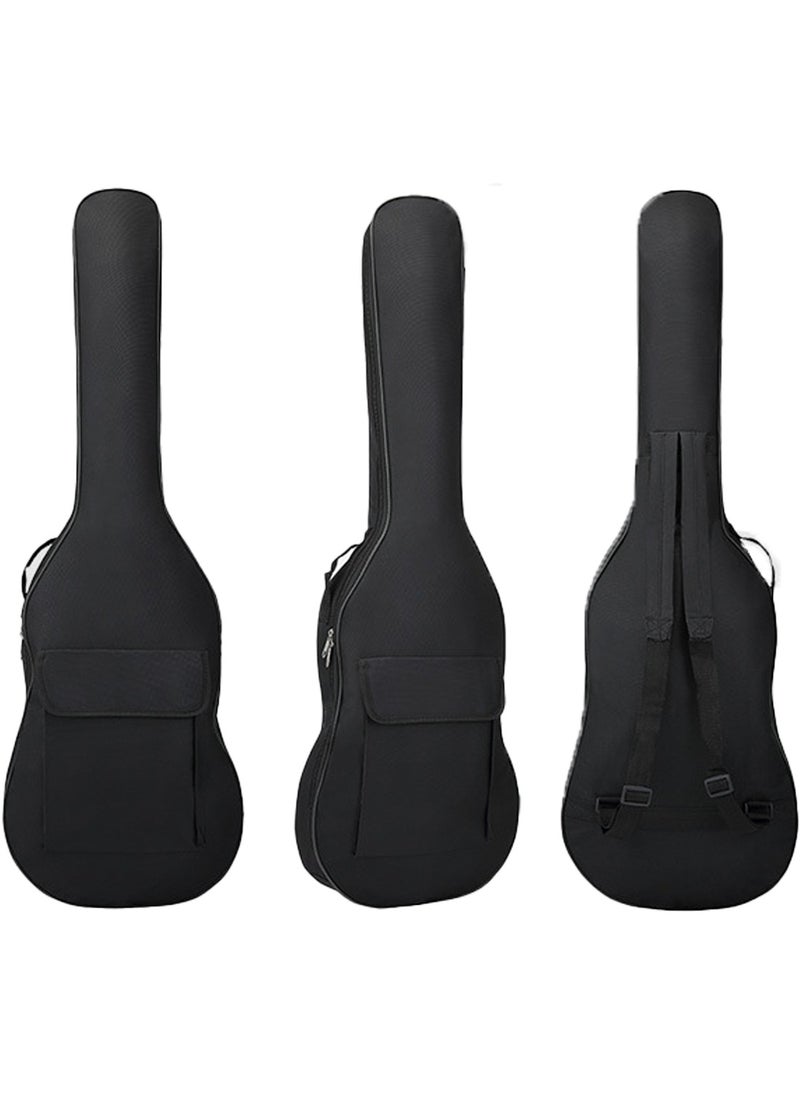 Generic 39/40 Inch Electric Guitar Bag Double Straps Guitar Case 5mm Cotton Thickening Pad Soft Cover Waterproof Backpack Electric Guitar Portable Bag  - Image 2
