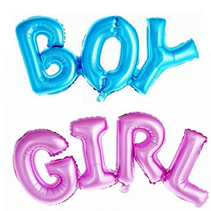Simple polymer Boy and Girl Alphabet Letters Balloons Foil Balloons Mylar Balloons for Party Decoration - Image 2
