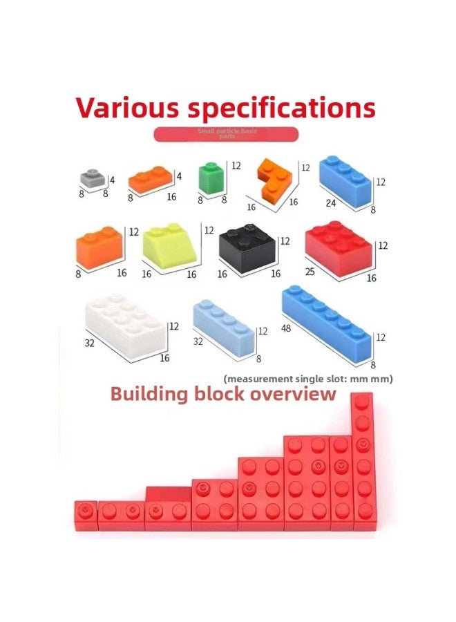 Compatible With Lego Small Particle Building Blocks Toy Boxed Bulk Children Boys And Girls Educational Assembled Australia Foreign Trade-Color:Small Boxed 1000 Granules  - Image 5