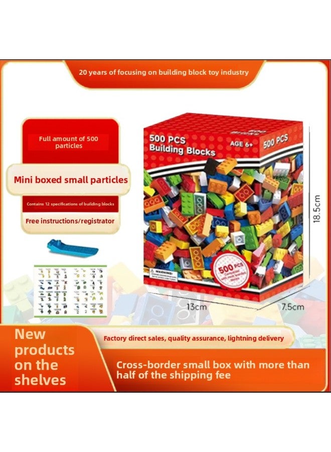 Compatible With Lego Small Particle Building Blocks Toy Boxed Bulk Children Boys And Girls Educational Assembled Australia Foreign Trade-Color:Small Boxed 1000 Granules  - Image 3