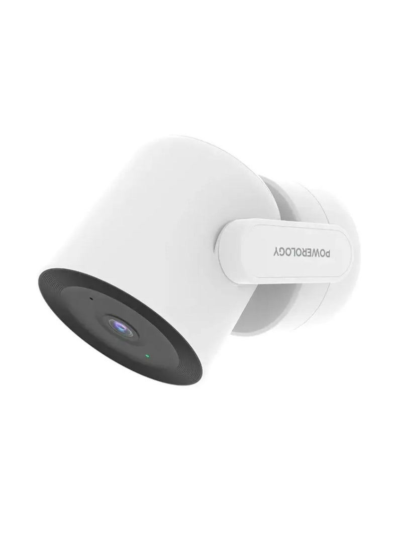 Powerology PTZ Smart Camera 4MP / Two-Way Audio / Pan and Tilt Zoom Control / AI Advanced Monitoring System / Supports Video Calling - White  - Image 2