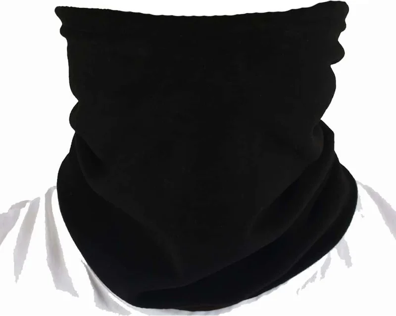 بيليفانتي كولكشن Unisex Thermal Underwear Bottom Top Set Polar Neck Collar Polar Gloves Polar Headphone Set Black
