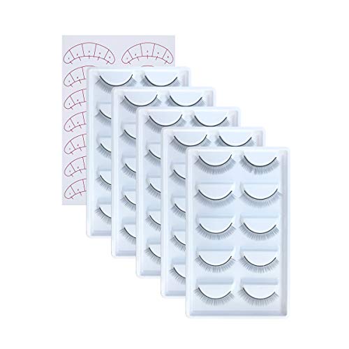 EMEDA 30 Pairs Practice Lashes for Lash Extensions Training Eyelash Extension Supplies Practice Strips Thin Band 8mm Mimic Natural Eyelash for Mannequin Head Tech Must Haves by EMEDA - Image 1
