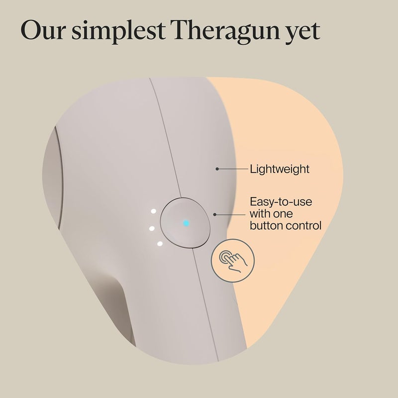 Theragun مسدس تدليك ثيراغون ريليف من ثيرابودي سهل الاستخدام مريح خفيف الوزن لتخفيف الألم اليومي وعلاج التدليك في الرقبة والظهر والساق والكتف والجسم - Image 4