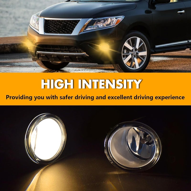 OKSIWA Fog Lights for 2013-2016 Nissan Pathfinder with Wiring Harness - Halogen - Image 2