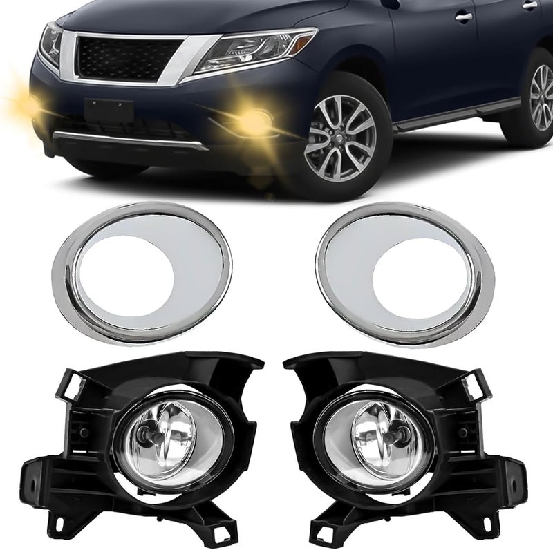 OKSIWA Fog Lights for 2013-2016 Nissan Pathfinder with Wiring Harness - Halogen - Image 1
