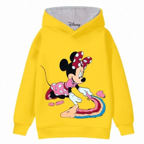 Kuchipoo Girls Regular Fit Round Neck Winterwear Hood (© Disney-HOD-204, 9-10 Years, Multi-Colored) - Image 1