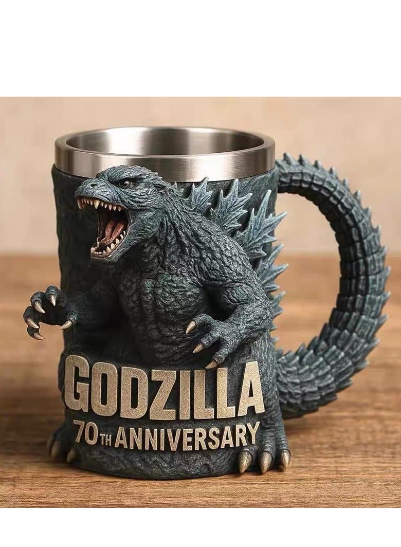 Godzilla 70th Anniversary 3D mug Grey