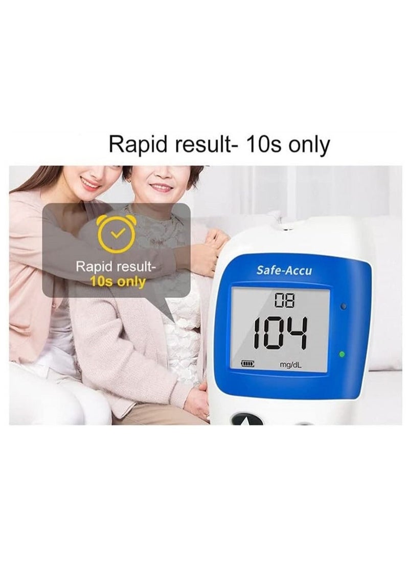 Y&D - Blood Glucose Monitor Kit Diabetes Testing Kit with 1 Glucometer 50 Sugar Test Strips Lancing Device Lancets Travel Case for Meter and Diabetic Supplies - Image 1