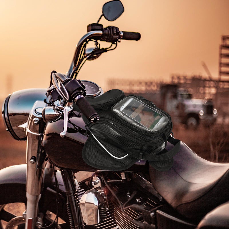 Motorcycle Fuel Tank Bag Large Capacity Magnetic Waterproof Tool Storage Pouch - Image 3