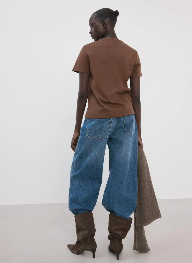 مانجو Short-sleeved cotton t-shirt