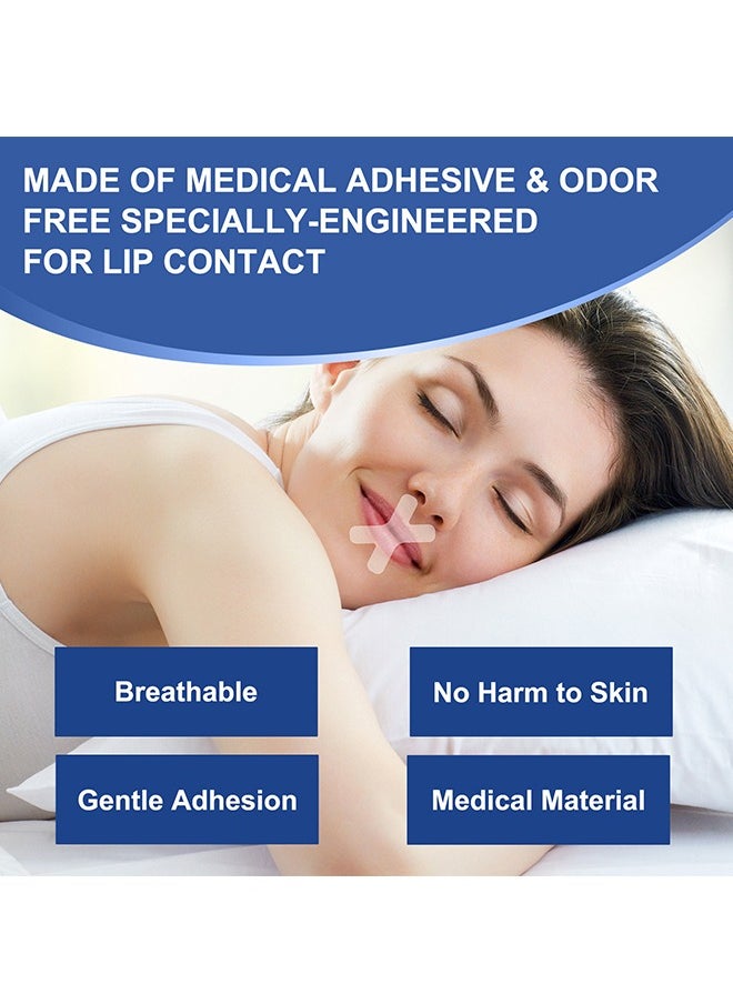 Sefudun 120Pcs X-Shaped Mouth Breathing Correction Patch, Sleep Closed Mouth Patch, Healthy Nasal Breathing And Anti-Snoring Artifact, Nighttime Sleeping, Mouth Breathing, And Loud Snoring  - Image 3