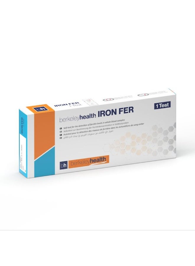 Berkeley health Iron Fer Rapid Home Self-Test (Anemia Test) - Image 1