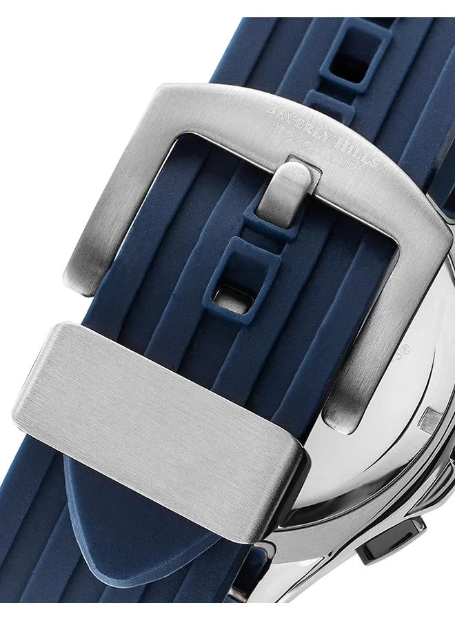 بيفرلي هيلز بولو كلوب Beverly Hills Polo Club BP3211X.499 Men Multi Function Display Watch & Silicone Strap Dark Blue
