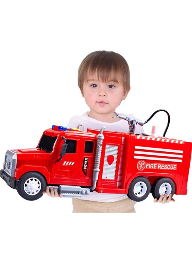 Xst Children'S Large Water-Spraying Fire Truck Toy Model, Educational Rescue Watering Car, Birthday Gift For Boys - Image 1