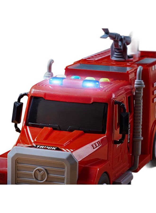Xst Children'S Large Water-Spraying Fire Truck Toy Model, Educational Rescue Watering Car, Birthday Gift For Boys - Image 2