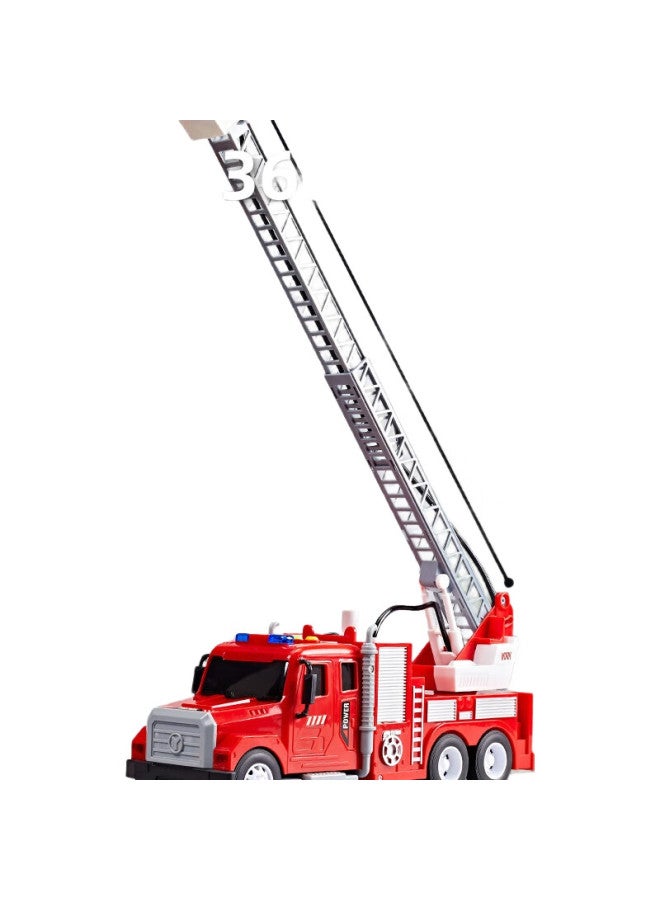 Xst Children'S Large Water-Spraying Fire Truck Toy Model, Educational Rescue Watering Car, Birthday Gift For Boys - Image 3