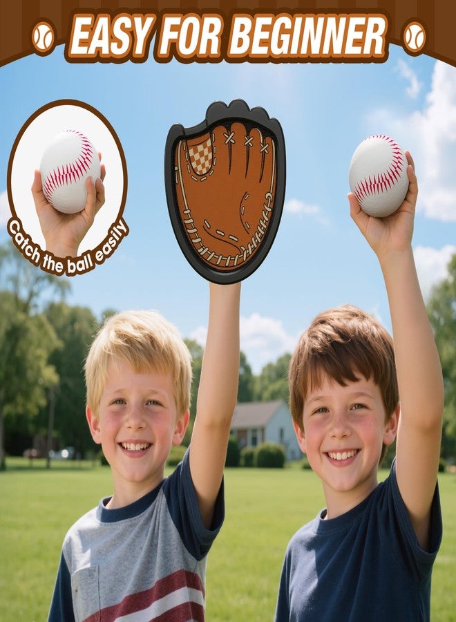 HYES Toss and Catch Ball Set, Outdoor Games for Kids, Beach Yard Camping Toys for Adult & Family, Kids Baseball Glove for 3 4 5 6 7 8+ Year Old Boys & Girls (2 Paddles & 3 Balls) - Image 4