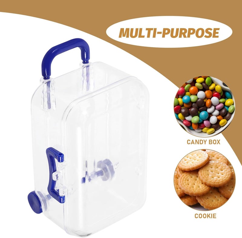 Angoily 12pcs Dark Blue Wedding Candy Boxes Small Suitcase Party Favor Packing Boxes for Wedding Storage - Image 3