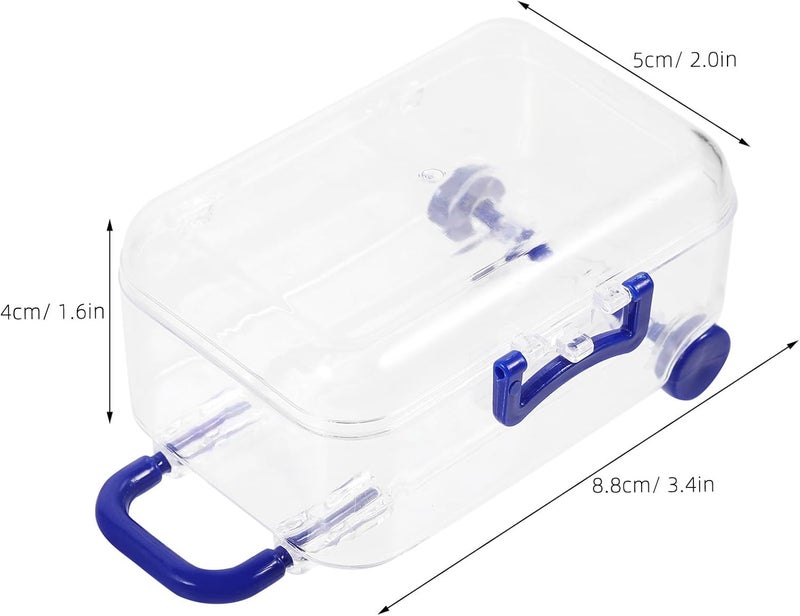 Angoily 12pcs Dark Blue Wedding Candy Boxes Small Suitcase Party Favor Packing Boxes for Wedding Storage - Image 2
