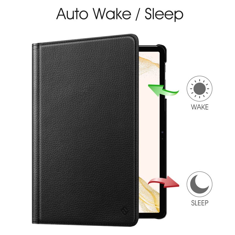 Fintie Rotating Case for Samsung Galaxy Tab S8 Plus 2022/S7 FE 2021/S7 Plus 2020 12.4 Inch with S Pen Holder, 360 Degree Swiveling Stand Cover Auto Sleep/Wake, Black - Image 4