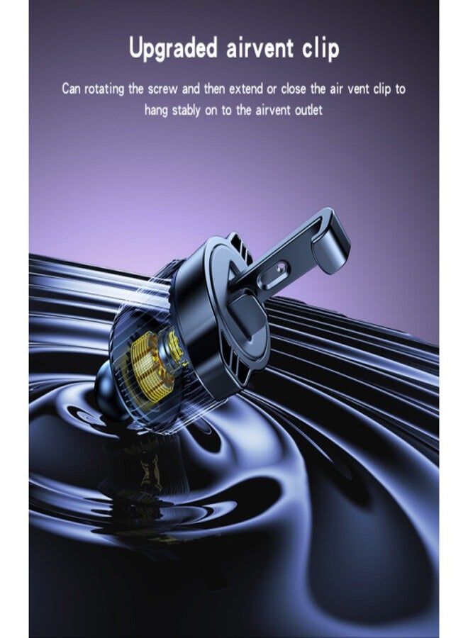 Yesido C245 Design With 6PCs Magnets With Free Rotating Fulcrum Ball Air Vent Clip Magnetic Phone Holder - Image 4