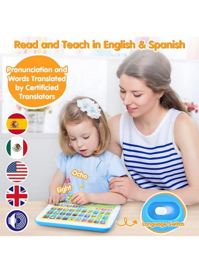 PLAY - Bilingual Spanish & English Learning Toys For Toddlers 1 3 Kids Interactive Learning Tablet Childrens Alphabet Abc/Words/Numbers/Colors Learning Pad Learning & Education Toy For Babies 24 Month+ - Image 1