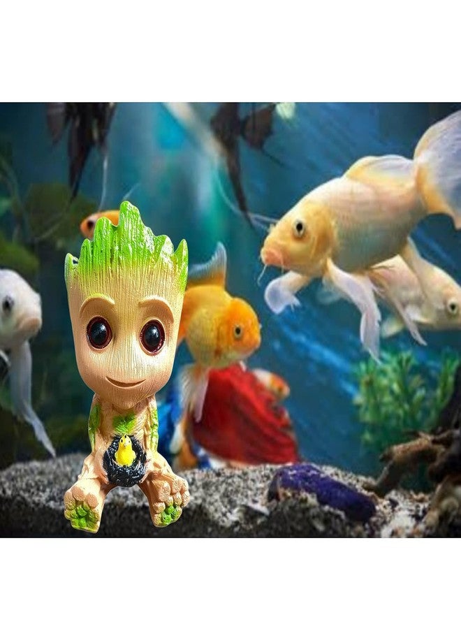 Baby Groot Wooden Look Tree for Aquarium & Fish Tank Decor - Image 4