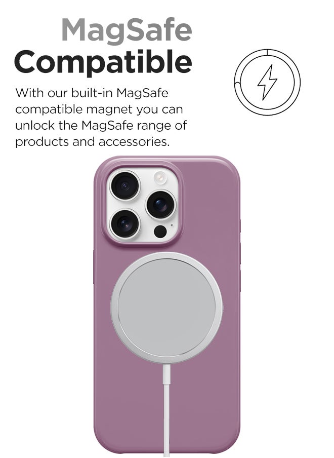 huanmate - iPhone 16 Pro Max MagSafe Purple Case -【Anti-Yellowing】【High-Grade Strong Magnets】【 Extreme Durability Protection】Ultra Slim Crystal Clear, Wireless Charging Compatible Cover for Apple iPhone 16 Pro Max - Image 1