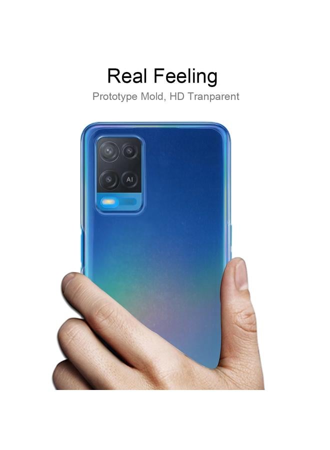 اس-توب جراب لهاتف OPPO A54، جراب واقٍ ناعم شفاف فائق النحافة مصنوع من مادة TPU بسمك 0.75 مم - Image 3