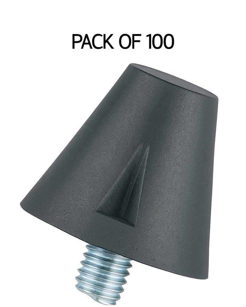 Markwort Football Cleats 5/8-Inch Poly Tip External Post Thread (100 pieces in each bag) , Black - Image 2