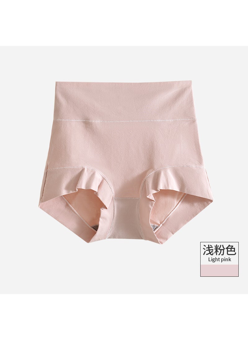 Generic - 60 pieces of combed cotton underwear ladies high waist large size antibacterial breathable underwear cotton belly hip briefs wholesale Shallow powder Shallow powder - Image 1