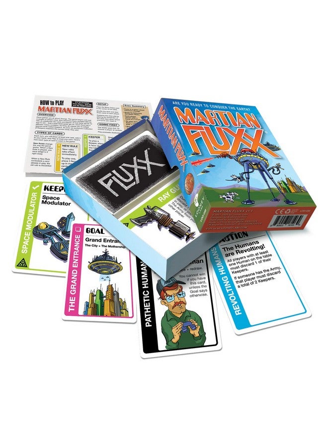Looney Labs Looney Labs Martian Fluxx Card Game - Silly Shenanigans in The 25th Anniversary Edition  - Image 3
