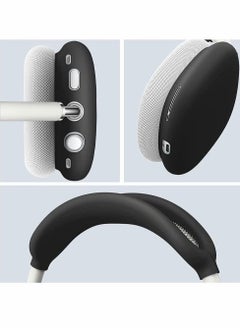 SYOSI Silicone Case Cover for AirPods Max Headphones, Anti-Scratch Ear Cups Cover and Headband Cover for AirPods Max, Accessories Skin Protector for AirPods Max, Headset Protective Accessories (Black)  - Image 5