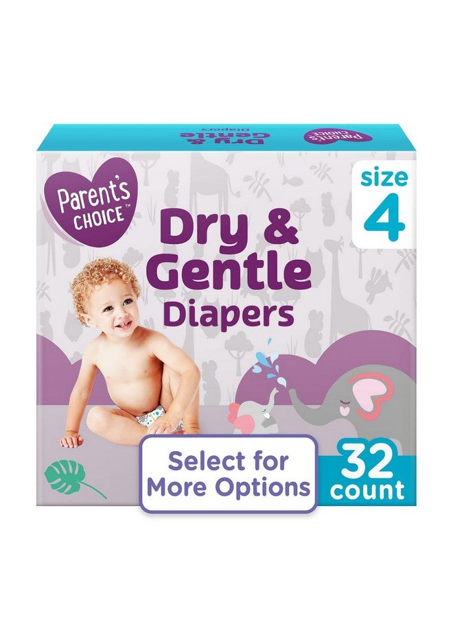 بيرنتس تشويس حفاضات اختيار الوالدين الجافة واللطيفة، مقاس 4، 32 قطعة - Image 2