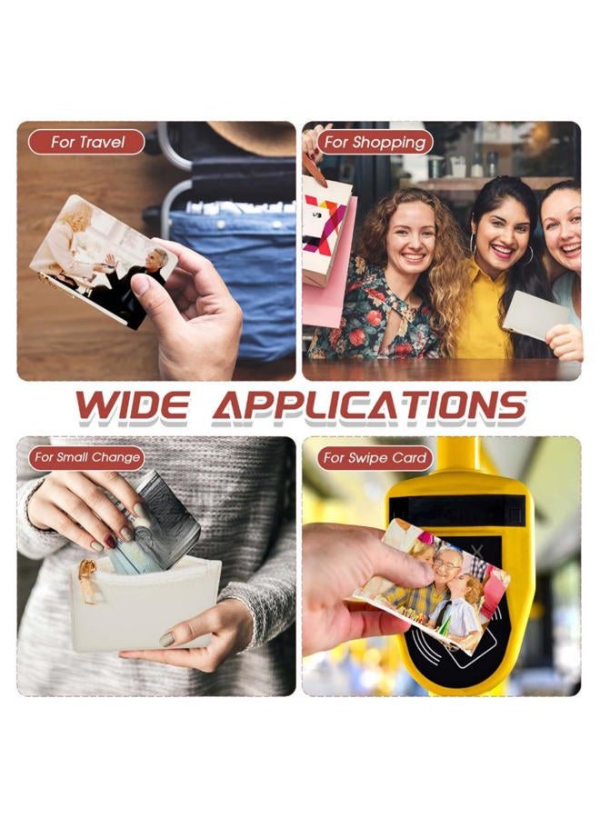 Abbylike 36 Pcs Wallet Bulk Men Slim Minimalist Leather Wallet Card Holder Front Pocket RFID Blocking Wallet with Zipper for Men and Women DIY Church Gift(White) - Image 4